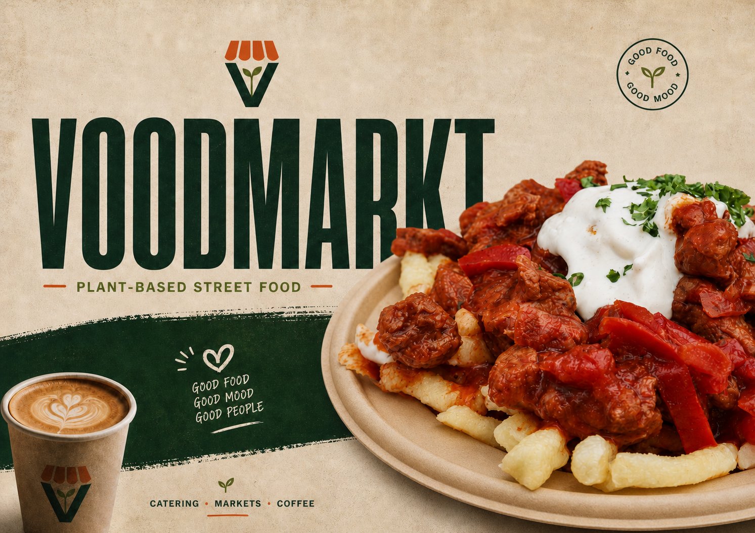 Veganes Catering – Gulasch mit Pommes